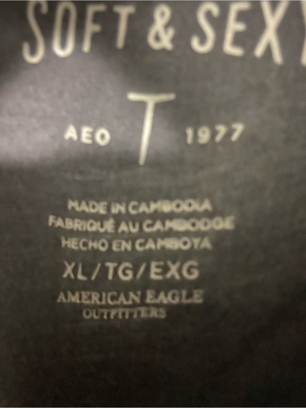American Eagle Outfitters Soft & Sexy Women’s XL Gray Long-Sleeve Keyhole Top - Picture 3 of 4